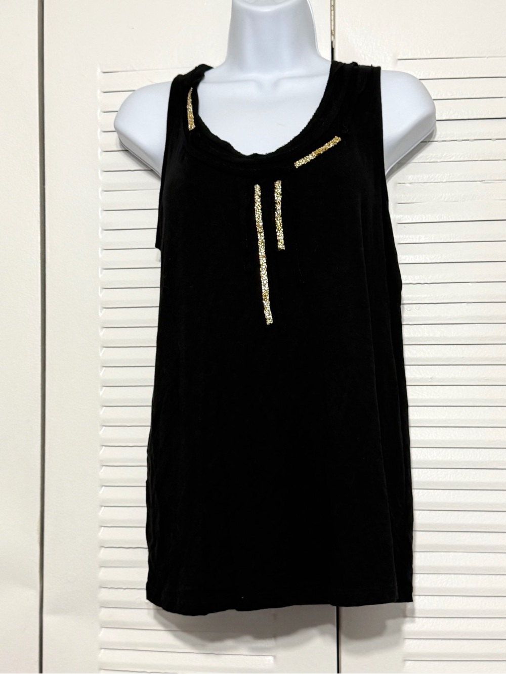 DKNY Embellished Edgychic Tank size M
